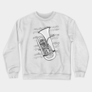 Euphonium Player Euphoniumist Brass Musician Crewneck Sweatshirt